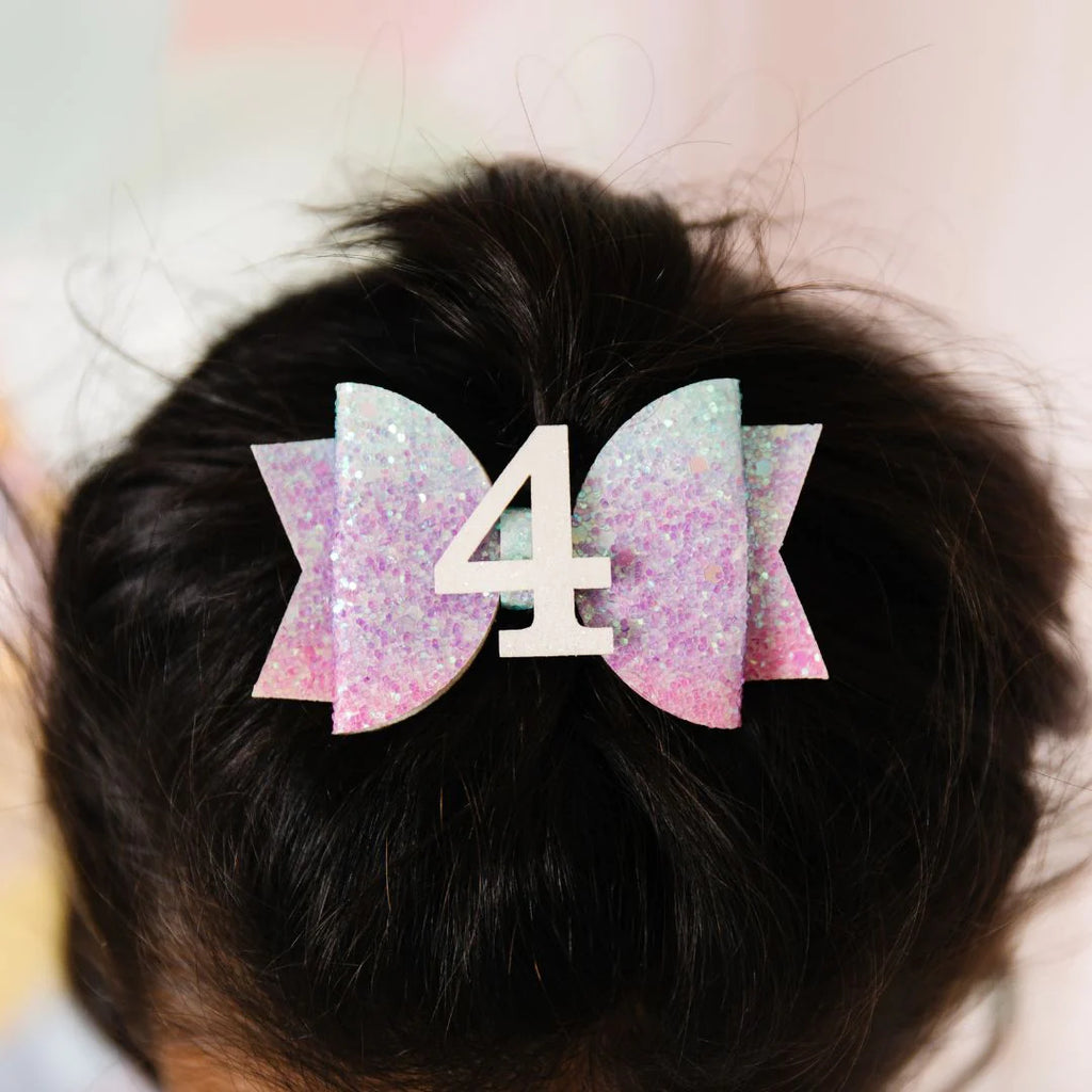 Fermaglio per capelli 4° compleanno - Be Brave Boutique