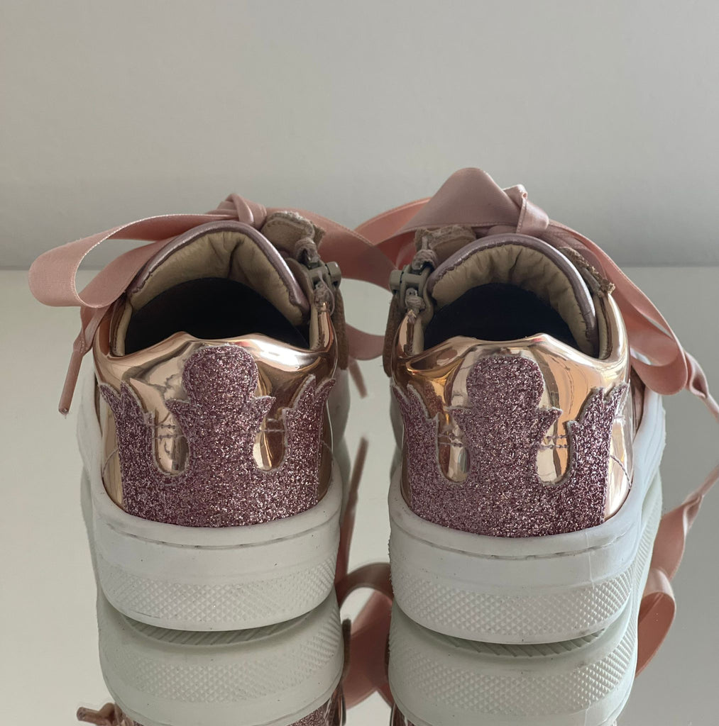 ANDANINES Sneakers rosa e oro - Be Brave Boutique