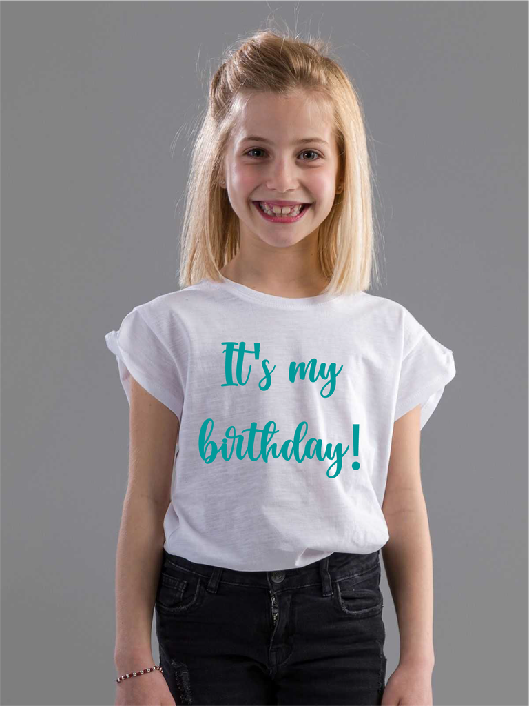 T-shirt bambina celebrativa It's my birthday! - Be Brave Boutique