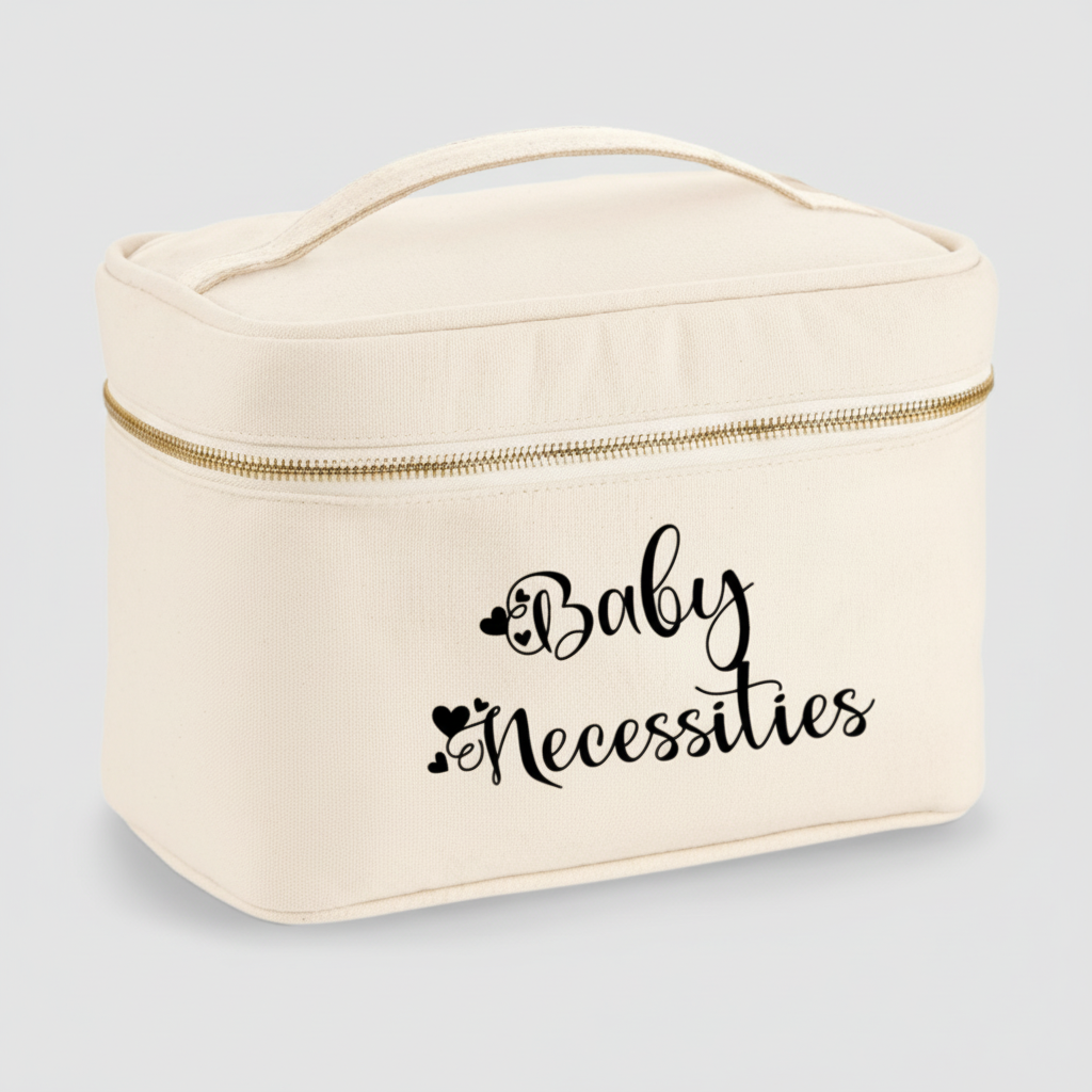 Beauty Case In cotone canvas Baby necessities - Be Brave Boutique