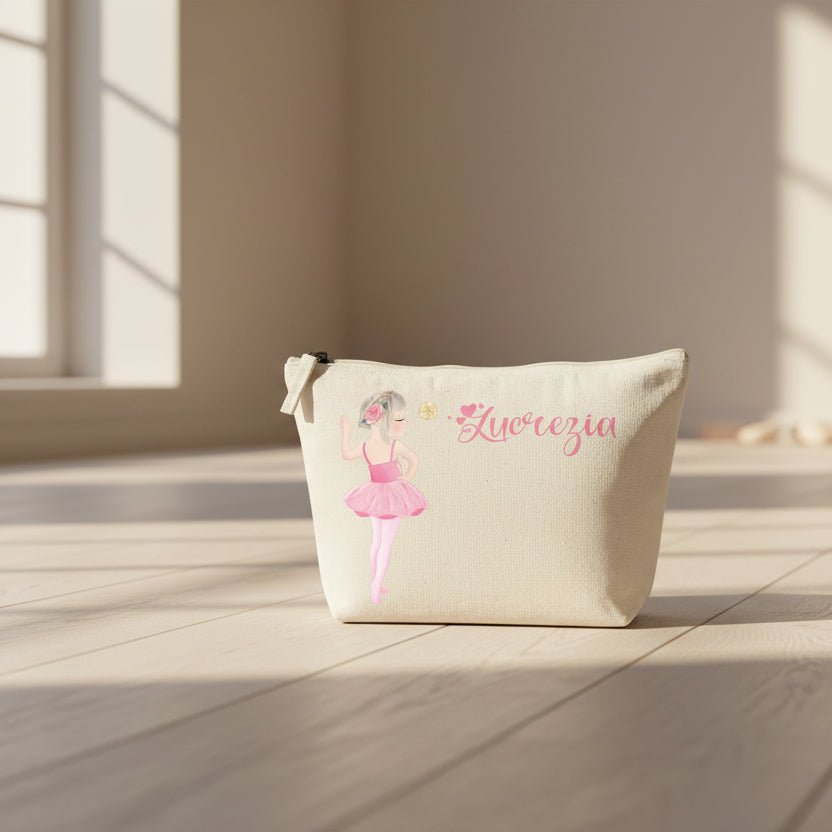 Pochette in cotone organico personalizzabile Ballerina - Be Brave Boutique