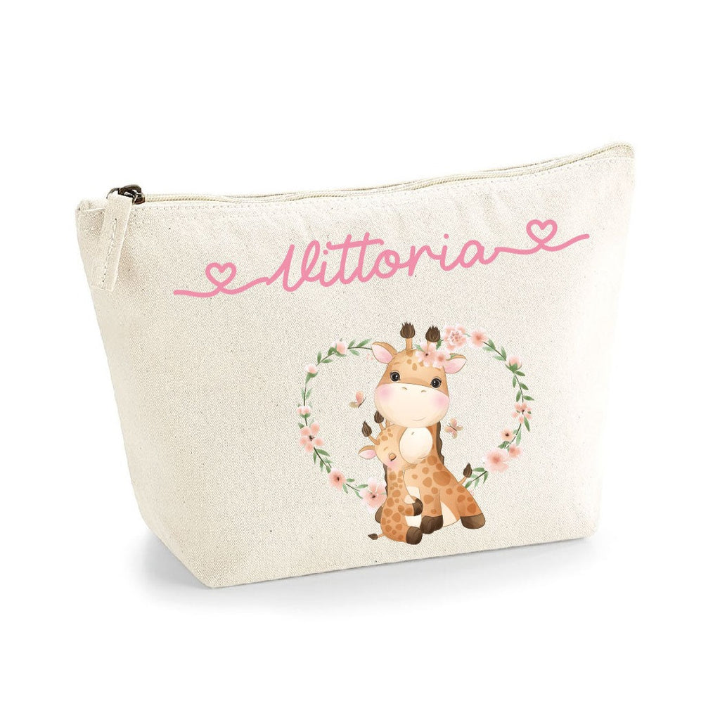 Pochette in cotone organico personalizzabile Giraffine - Be Brave Boutique