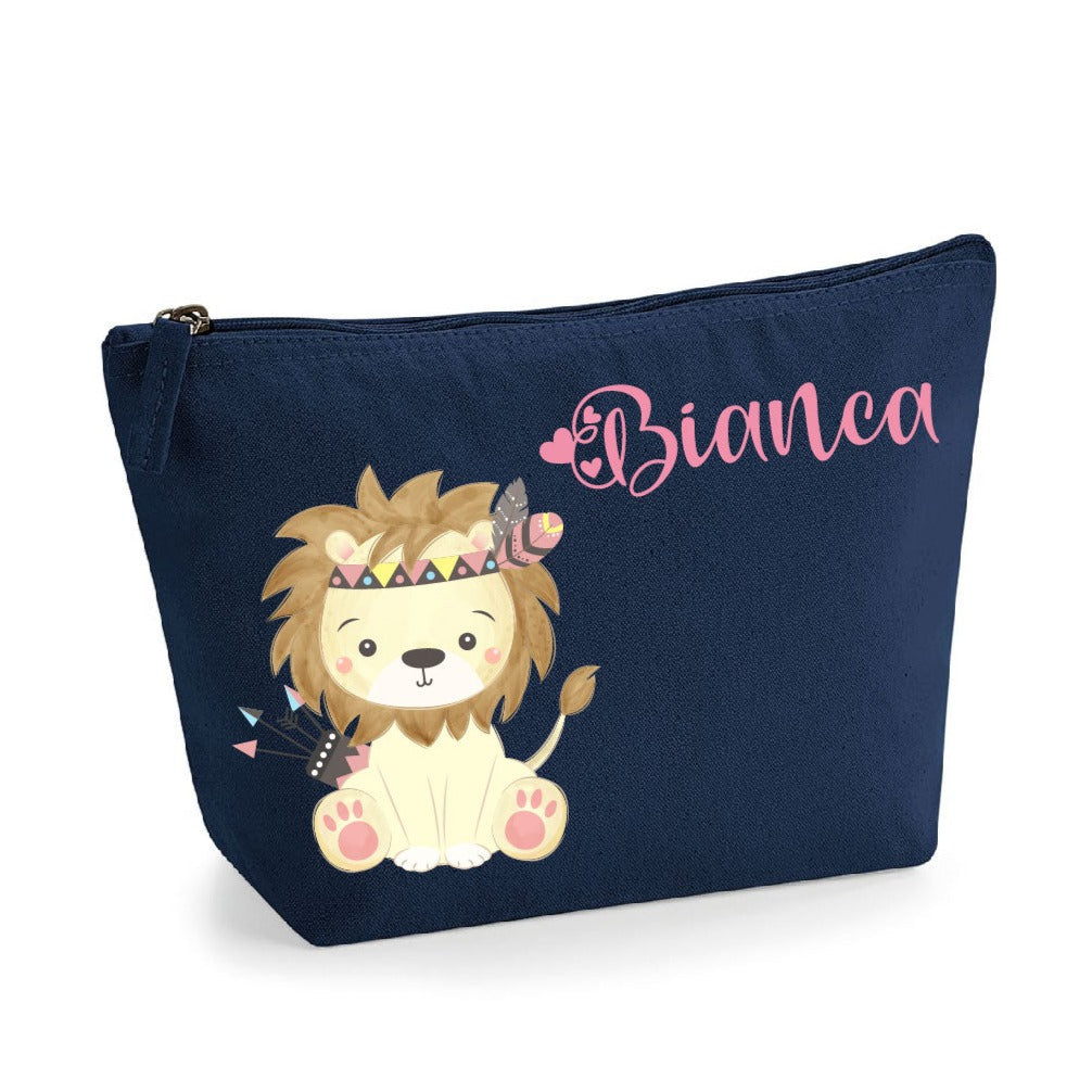 Pochette in cotone organico personalizzabile Leoncina - Be Brave Boutique