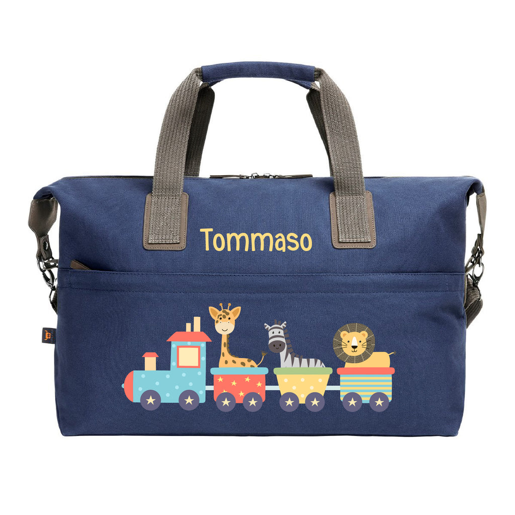 Copia del Borsa sportiva/da viaggio ideale da portare fuori con i bambini, capiente e in cotone. - be brave boutique