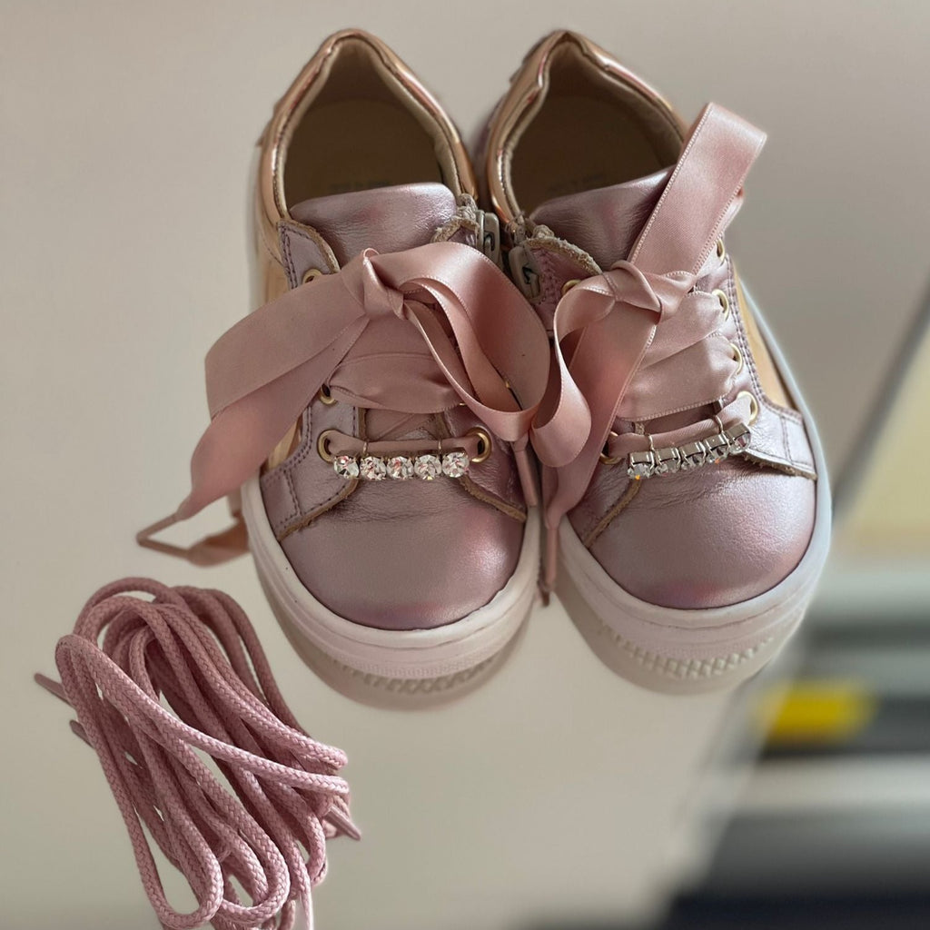 ANDANINES Sneakers rosa e oro - Be Brave Boutique
