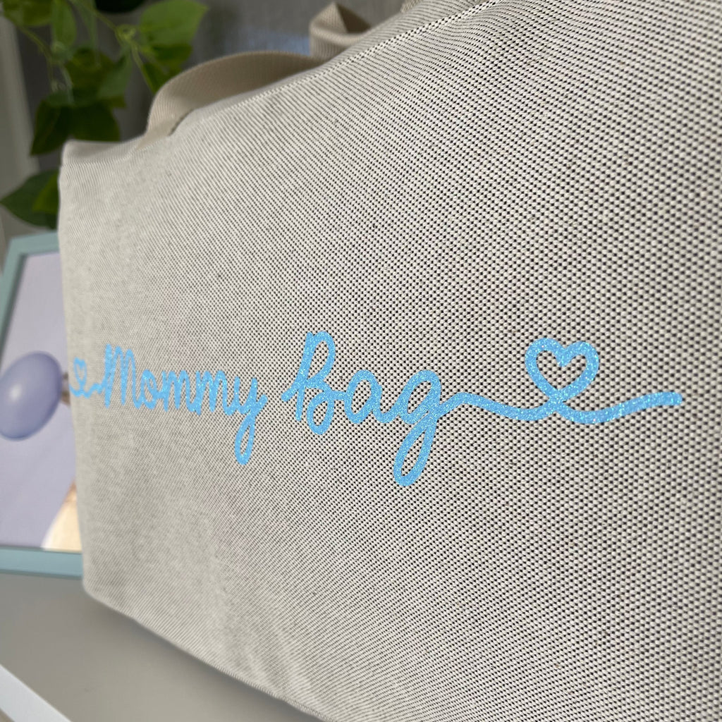 Borsone Mamma, 1 borsone Baby Blu e 2 Pochette - Be Brave Boutique