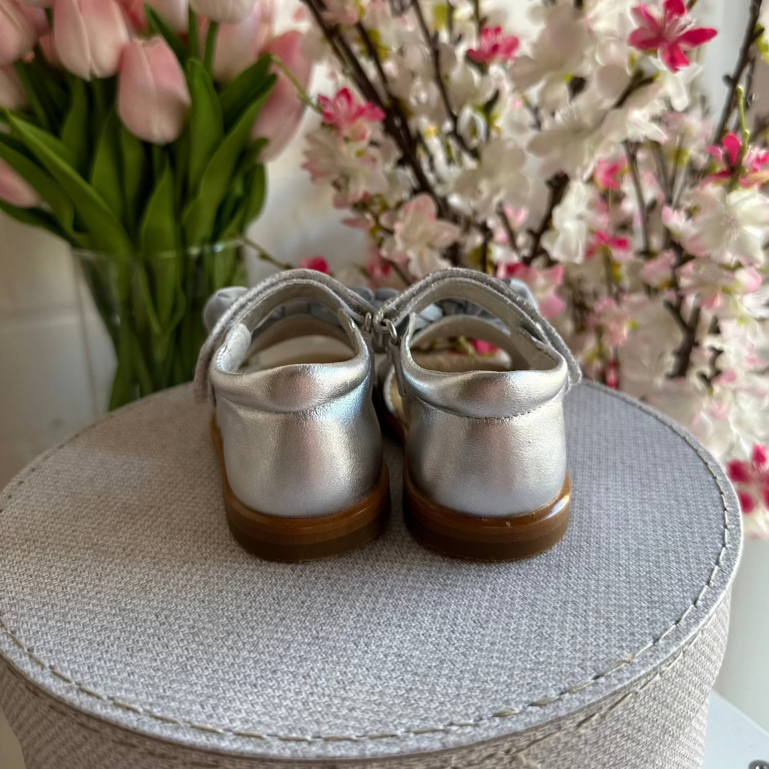 ANDANINES sandali eleganti con Fiocco Argento e plantare anatomico - Be Brave Boutique