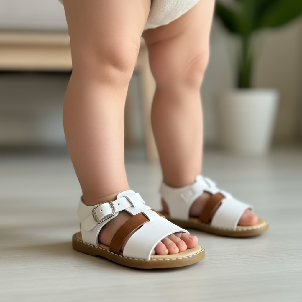 sandali bambino ANDANINES in pelle con plantare anatomico - Be Brave Boutique