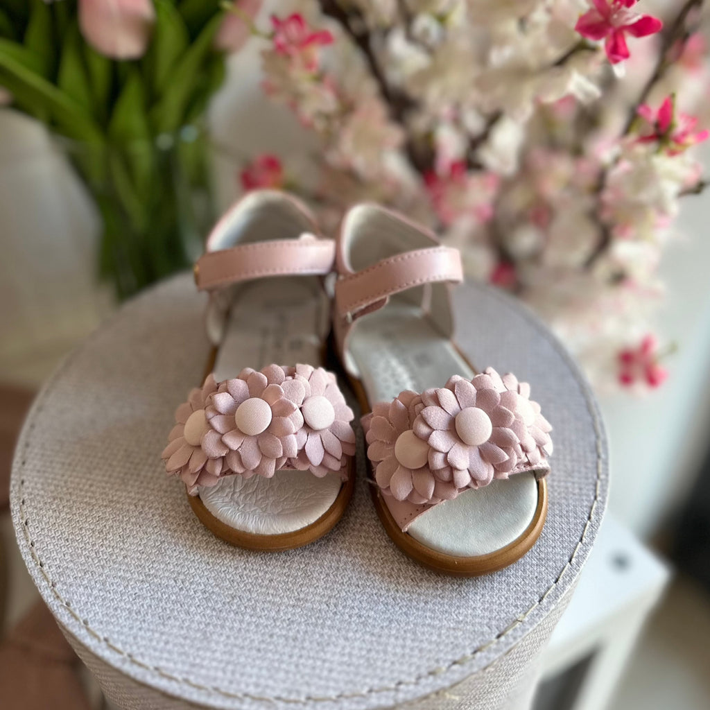 ANDANINES sandali eleganti con fiori Rosa e plantare anatomico - Be Brave Boutique