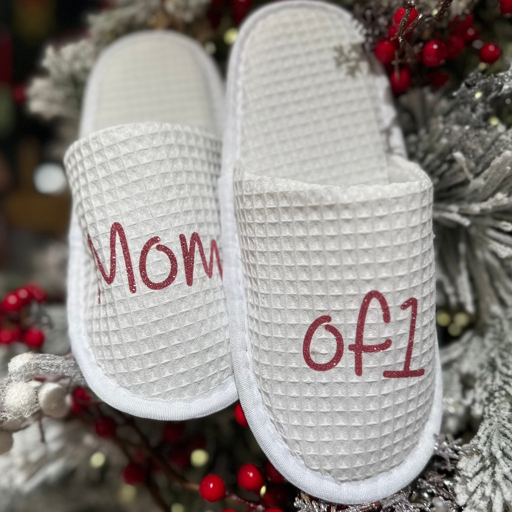 Pantofole/Ciabatte da parto o regalo personalizzabili - Be Brave Boutique
