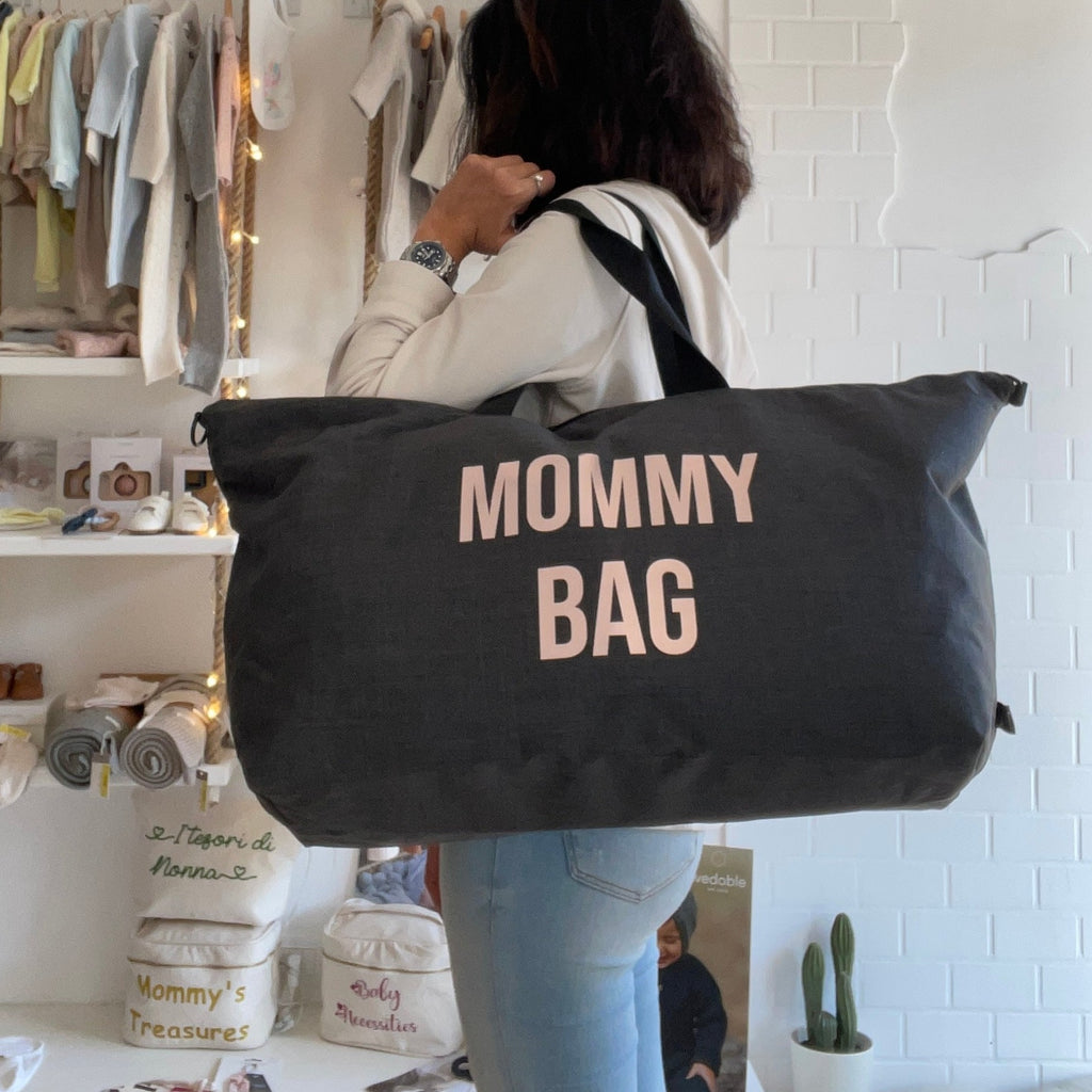 Borsone modello Family MOMMY BAG Rosa specchio - Be Brave Boutique
