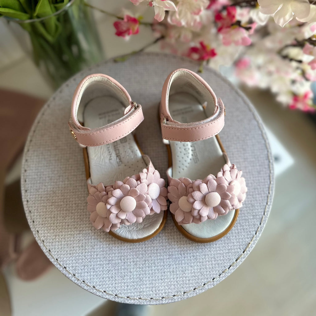 ANDANINES sandali eleganti con fiori Rosa e plantare anatomico - Be Brave Boutique