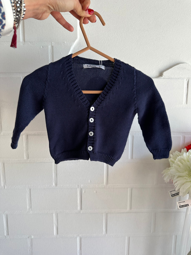 Cardigan in filo Blu navy - Be Brave Boutique