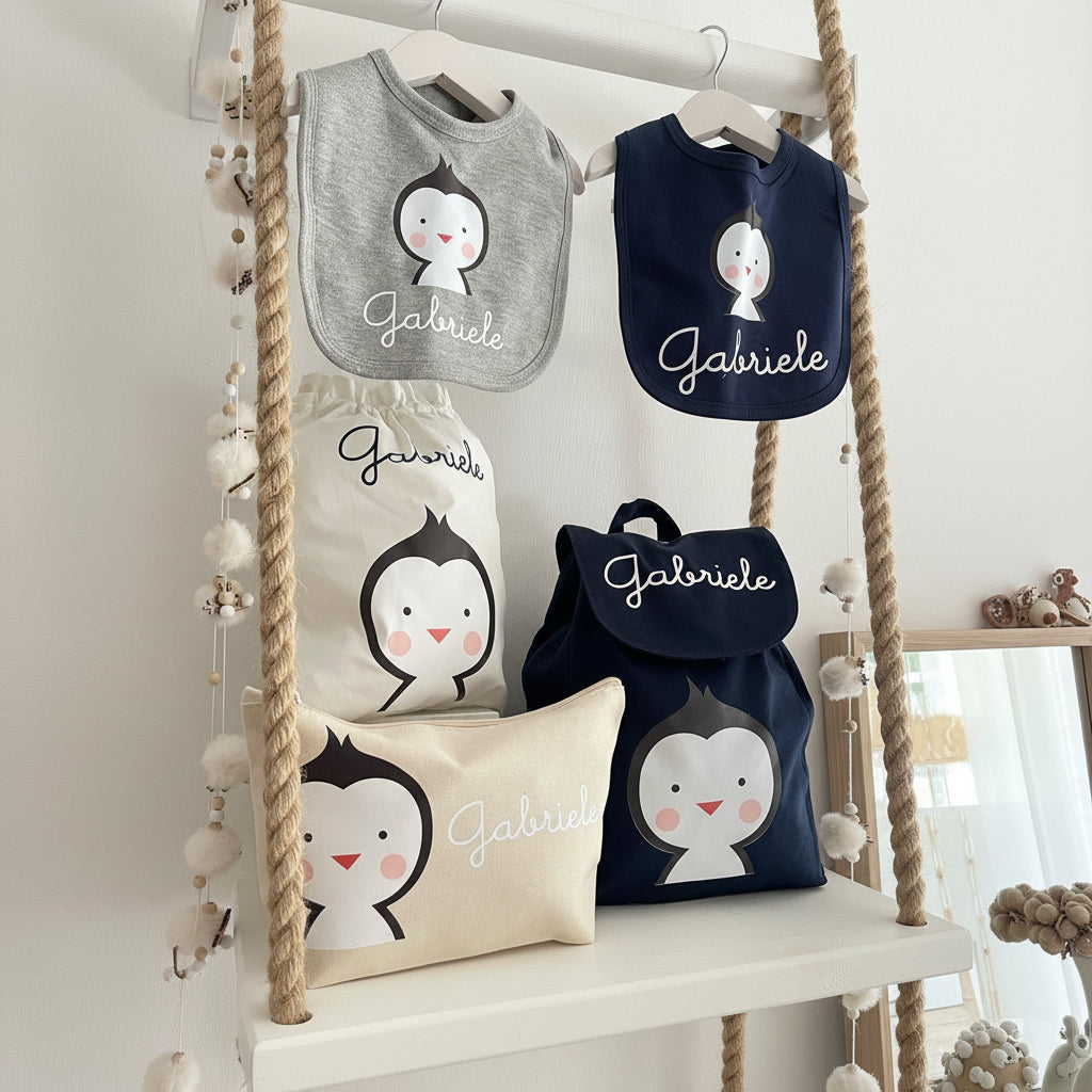 Set asilo Mini Zaino Pinguino - Be Brave Boutique
