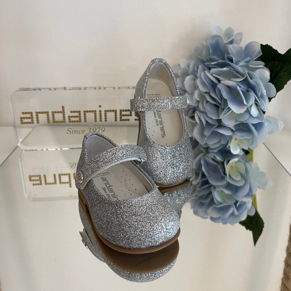 ANDANINES Ballerina Argento glitter - Be Brave Boutique