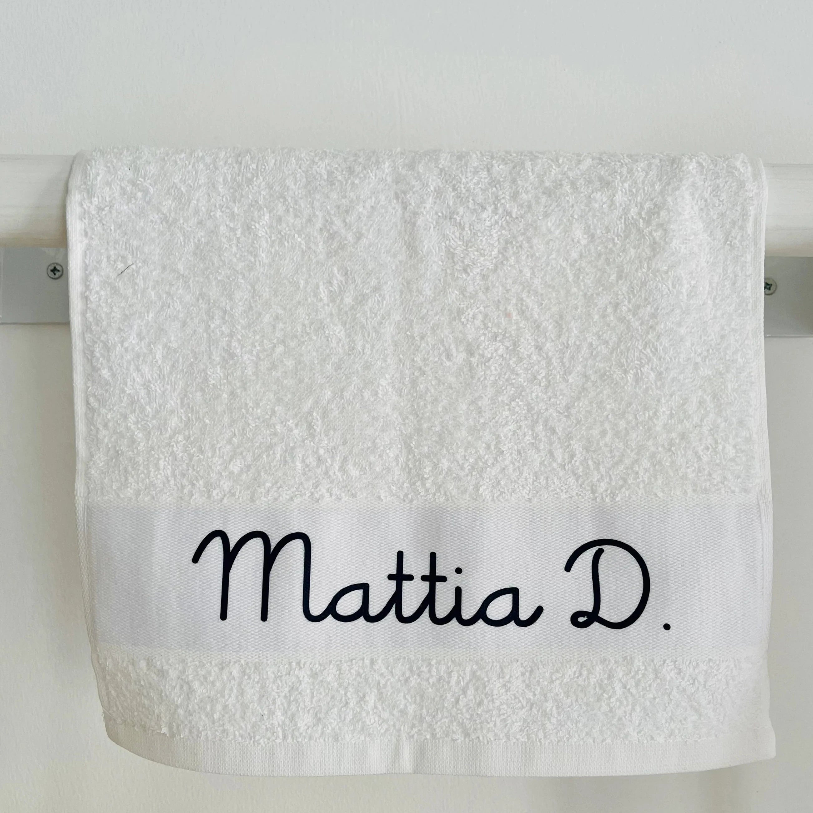 Asciugamani personalizzato con nome Stampato disponibile in 3 misure