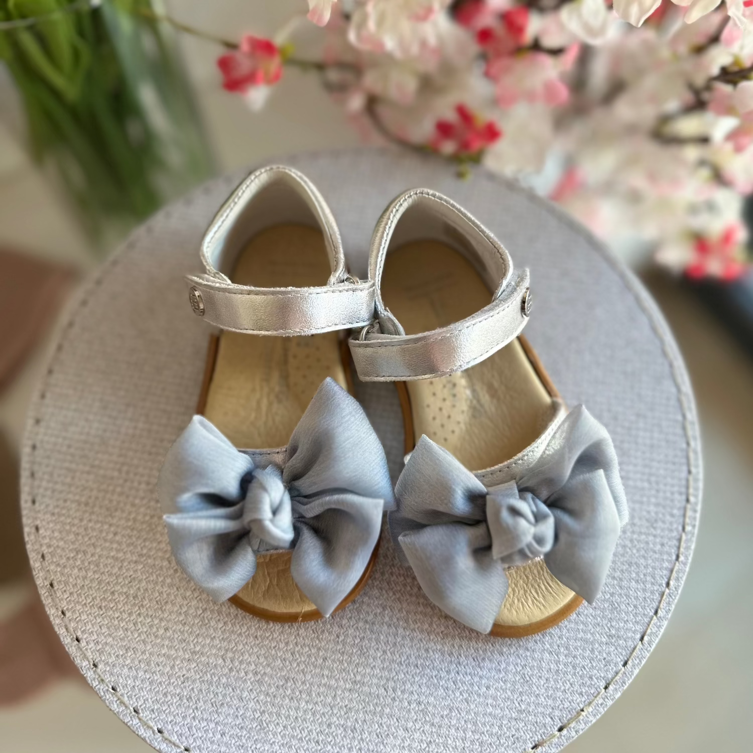 ANDANINES sandali eleganti con Fiocco Argento e plantare anatomico - Be Brave Boutique