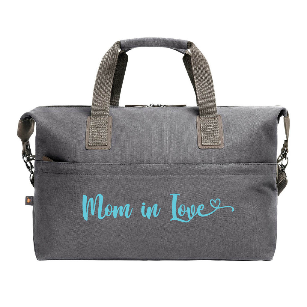 Borsone medio in cotone "Mom in love" - Be Brave Boutique