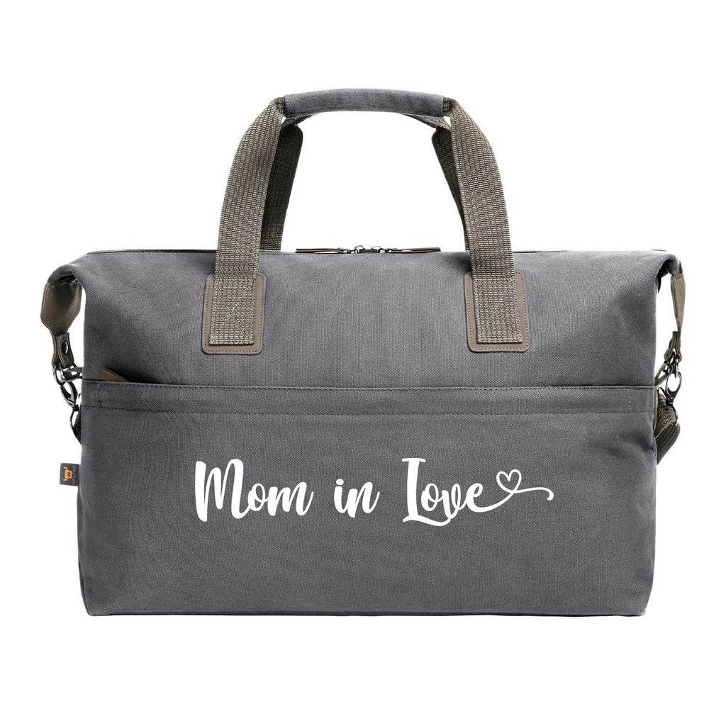 Borsone medio in cotone "Mom in love" - Be Brave Boutique