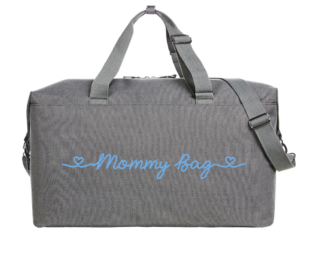 Borsone Mommy Bag Grey Azzurro - Be Brave Boutique