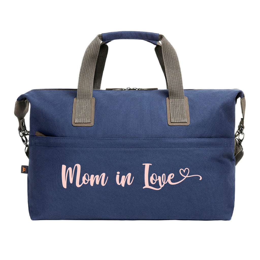 Borsone medio in cotone "Mom in love" - Be Brave Boutique