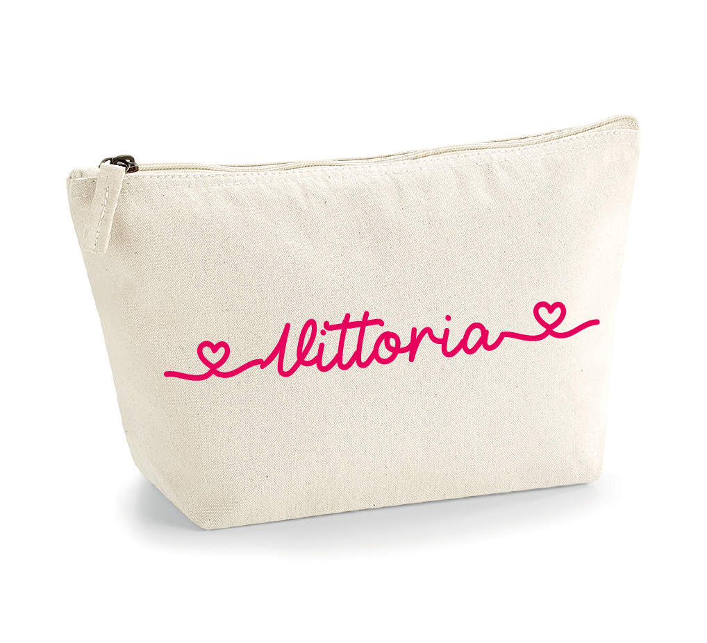 Pochette in cotone organico personalizzabile idea Regalo Natale - Be Brave Boutique