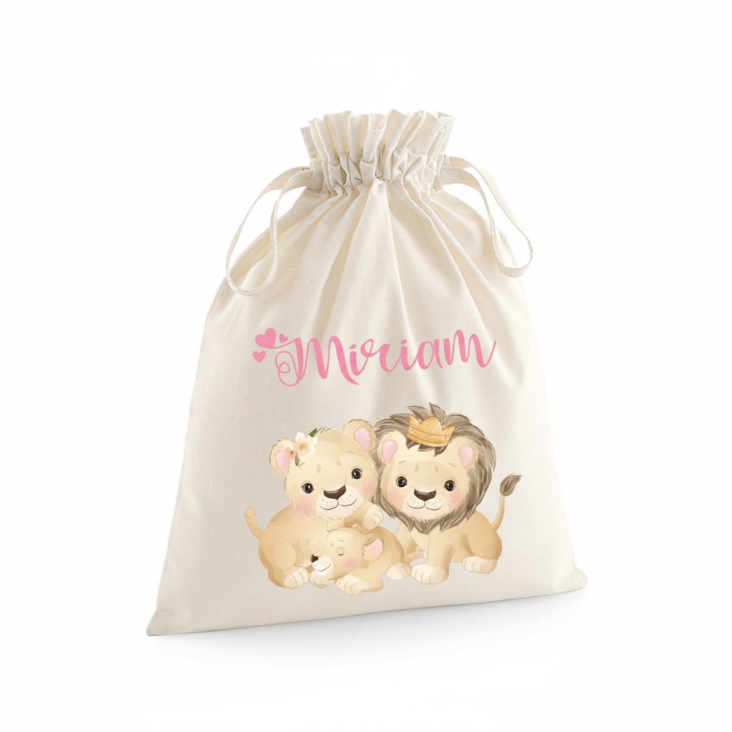 Sacchetti primi cambi personalizzabili Fam.Leoni - Be Brave Boutique
