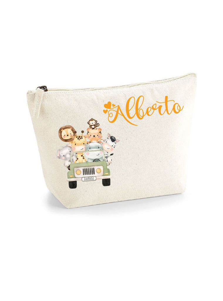 Pochette in cotone organico personalizzabile Safari - Be Brave Boutique