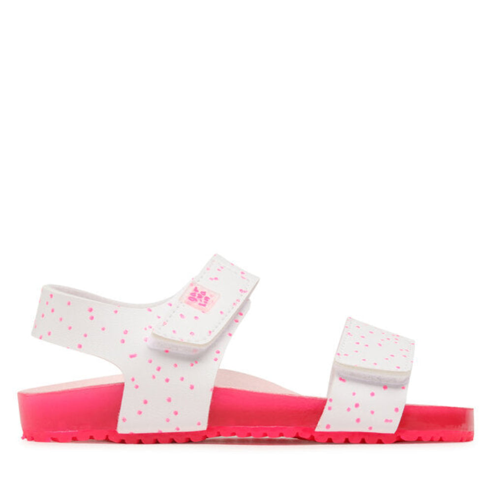 Sandali Garvalin Bianco/Fucsia - Be Brave Boutique