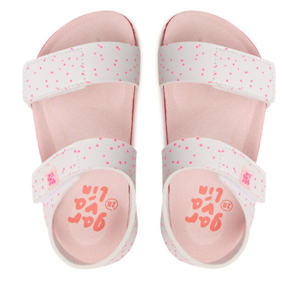 Sandali Garvalin Bianco/Fucsia - Be Brave Boutique