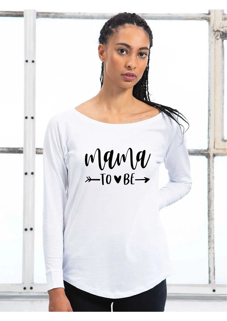 Maglietta manica lunga annuncio gravidanza  Mama to be - Be Brave Boutique