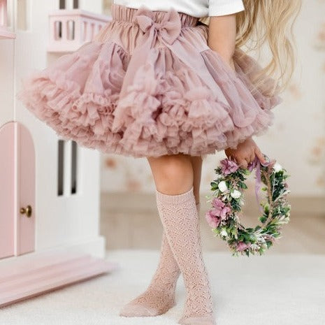 Gonna Ampia in Tulle Venetian Pink - Be Brave Boutique